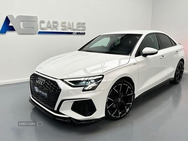 White Used 2022 Audi A3 S-Line Sedan | £22,750 (A bit pricey) - Image 1/4