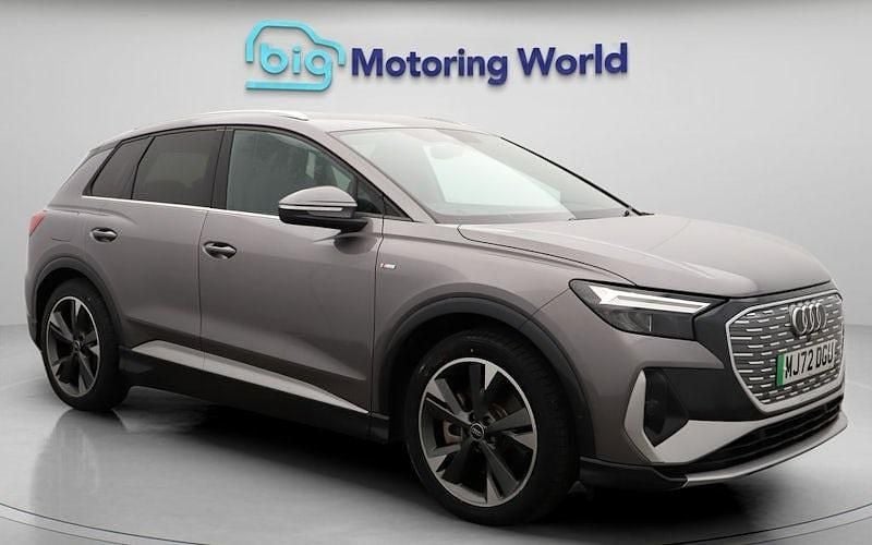 Used 2022 Audi Q4 e-tron S-Line SUV | £26,100 (Good price) - Image 1/4