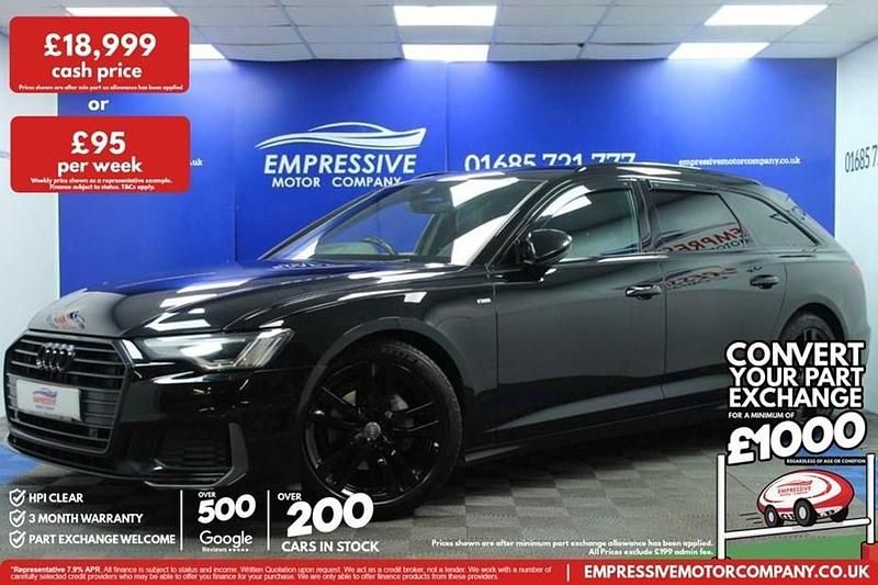 Used Audi A6 S-Line 204 HP (150 kW) 2018 Black Estate