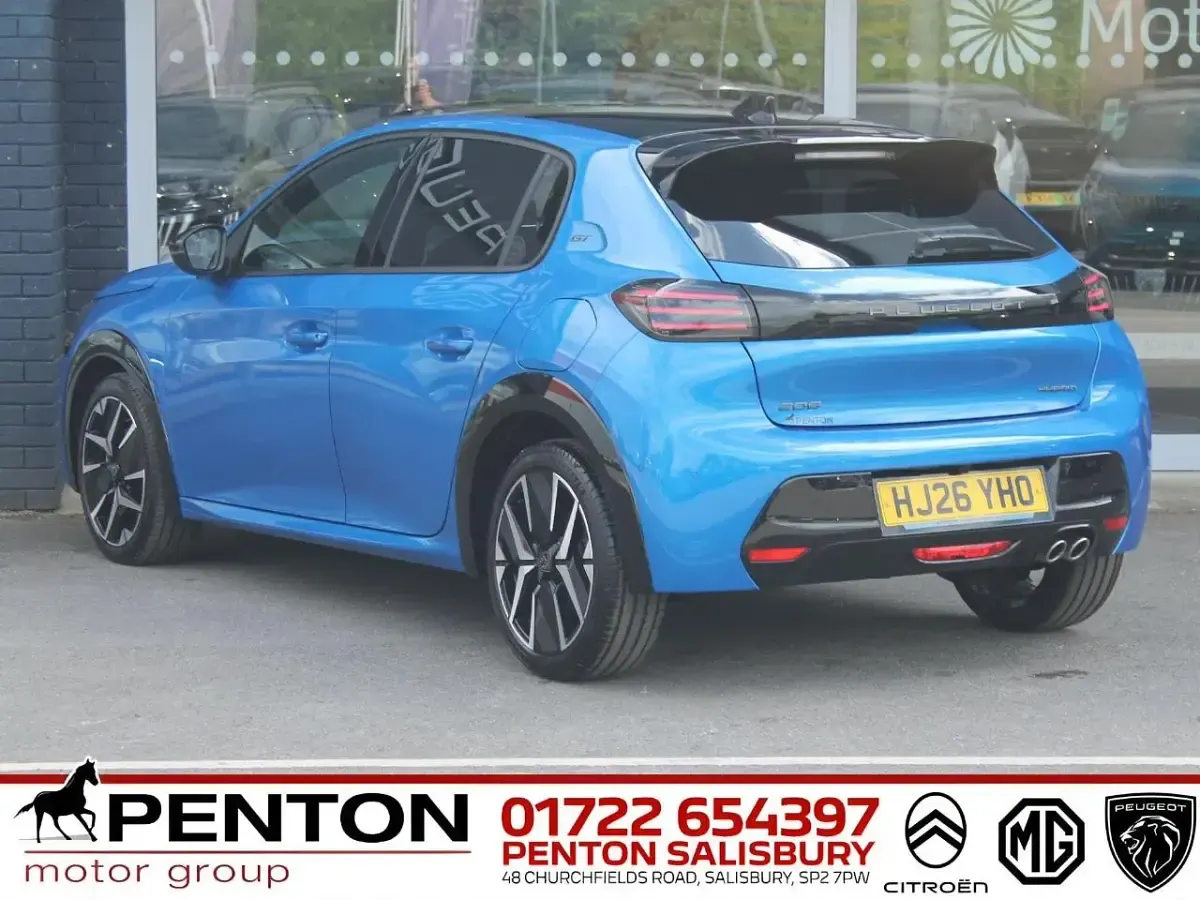 New Peugeot 208 Premium 145 HP (106 kW) 2026 Blue Hatchback