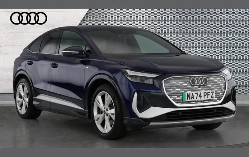 Blue Used 2024 Audi Q4 Sportback e-tron S-Line SUV | £33,757 - Image 1/4