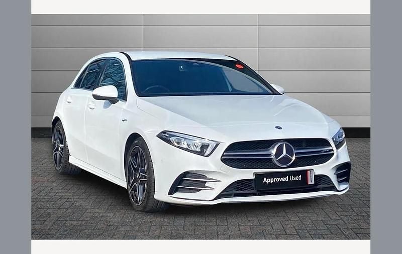 Used Mercedes A35 AMG Executive 306 HP (225 kW) 2021 Digital white Hatchback