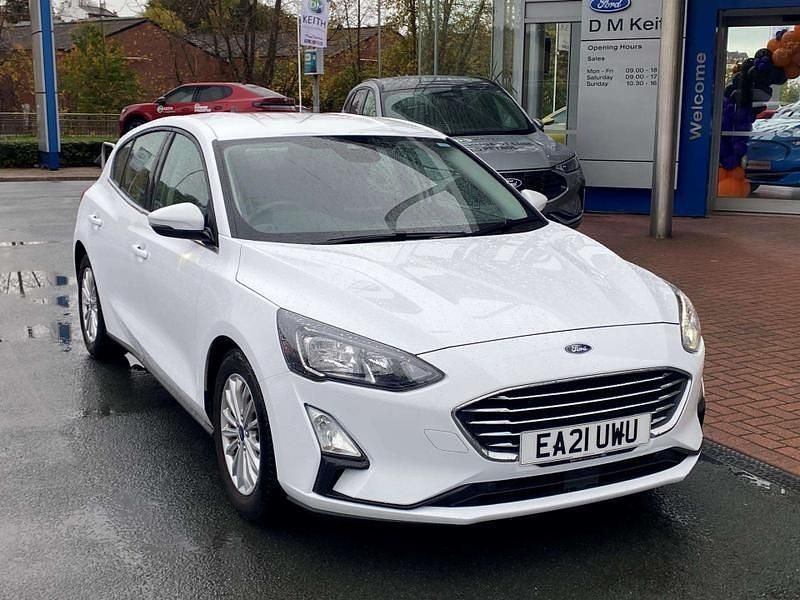 White Used 2021 Ford Focus Titanium Hatchback | £11,800 (Good price) - Image 1/4