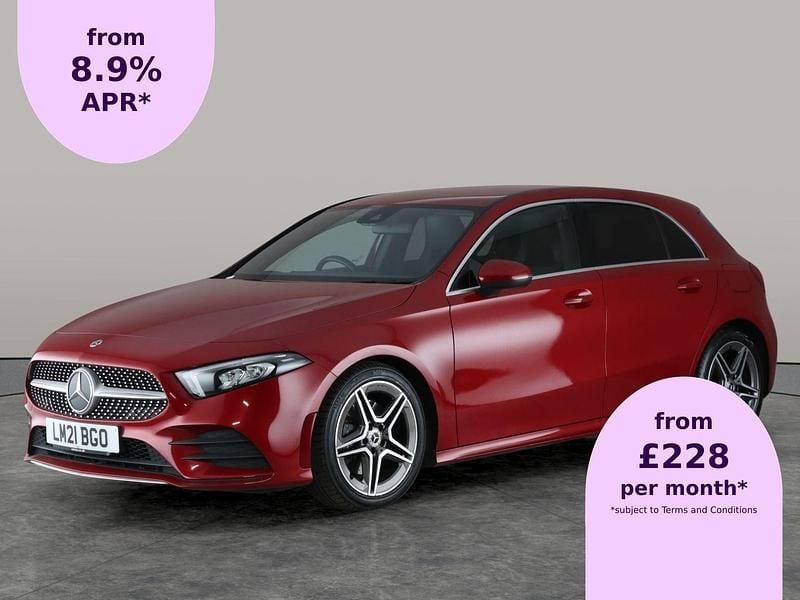 Red Used 2021 Mercedes A220 AMG line Hatchback | £16,502 (Fair price) - Image 1/2