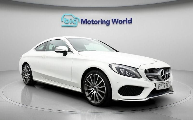 Used Mercedes C200 AMG line 184 HP (135 kW) 2017 White Coupe