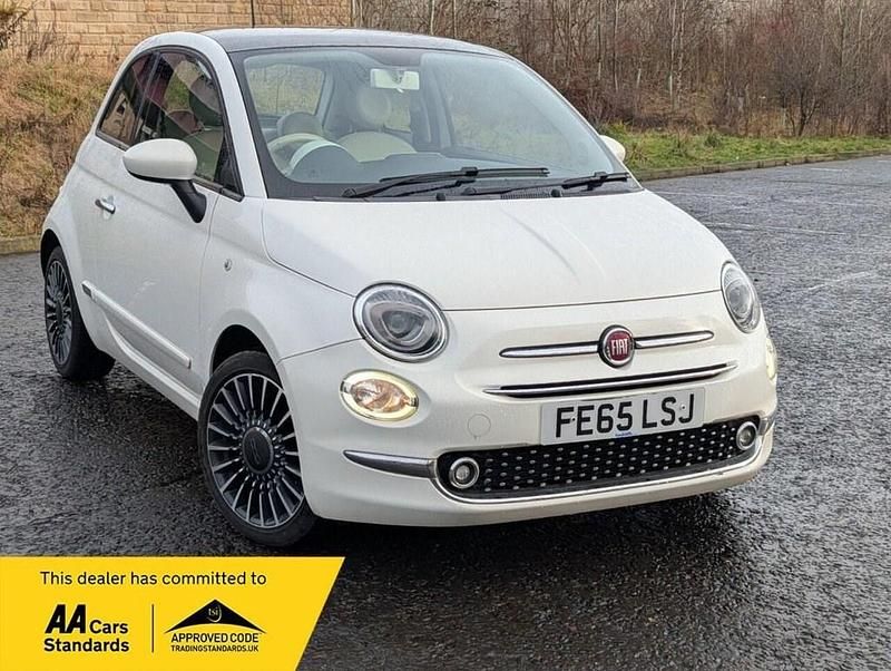 Used Fiat 500 Lounge 69 HP (50 kW) 2015 White Hatchback