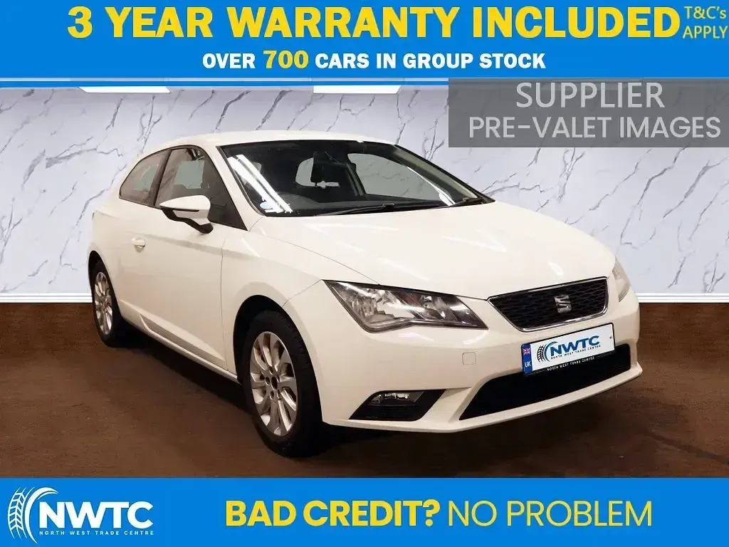 Used Seat Leon Sport 105 HP (77 kW) 2014 White Coupe