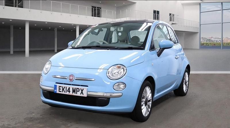 Blue Used 2014 Fiat 500 Lounge Hatchback | £5,495 (Good price) - Image 1/4