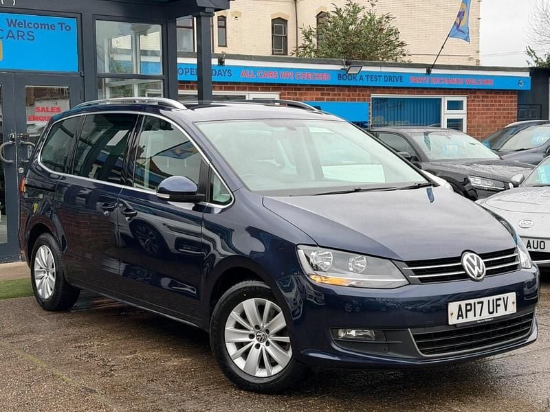 Used VW Sharan SE 184 HP (135 kW) 2017 Blue MPV