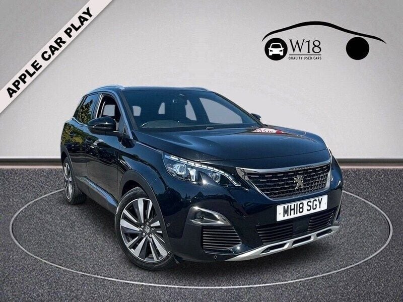 Black Used 2018 Peugeot 3008 Premium SUV | £12,250 (Fair price) - Image 1/4