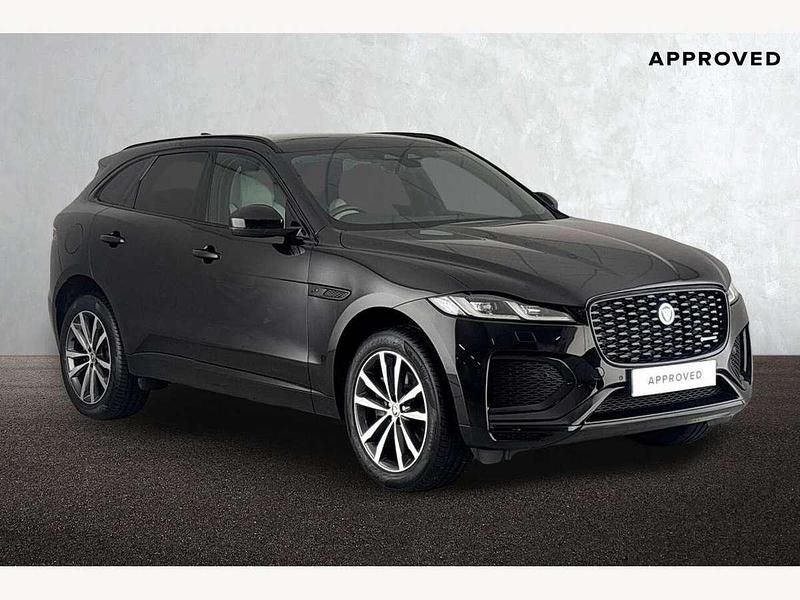 Santorini black Used 2023 Jaguar F-Pace R-Dynamic SUV | £37,550 (A bit pricey) - Image 1/4