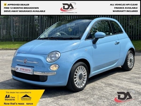 Blue Used 2011 Fiat 500 Lounge Hatchback | £3,995 (Fair price) - Image 1/1