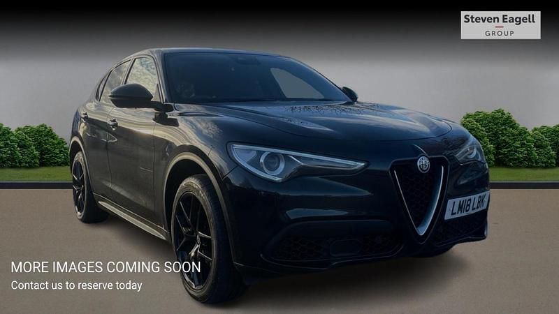 Black Used 2018 Alfa Romeo Stelvio SUV | £18,095 (A bit pricey) - Image 1/4