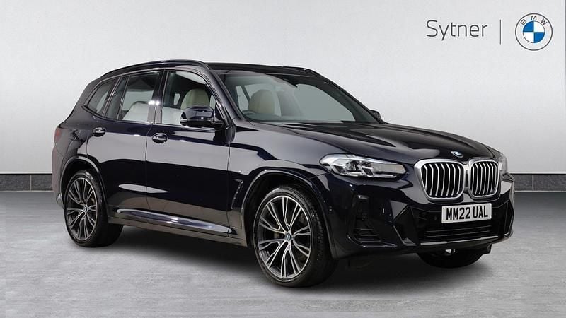 Black Used 2022 BMW X3 M Sport SUV | £36,500 (Good price) - Image 1/4
