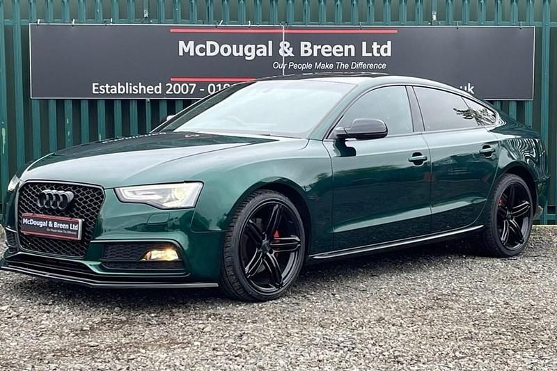 Used Audi A5 Sportback S-Line 2013 Grey/green Hatchback