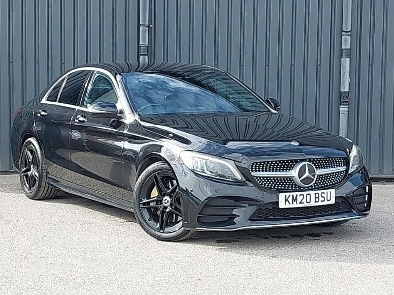Used Mercedes C300 AMG line 245 HP (180 kW) 2020 Black Sedan