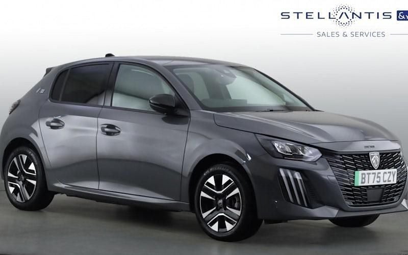 New Peugeot e-208 Allure 100 kW (136 HP) 2025 Grey Hatchback