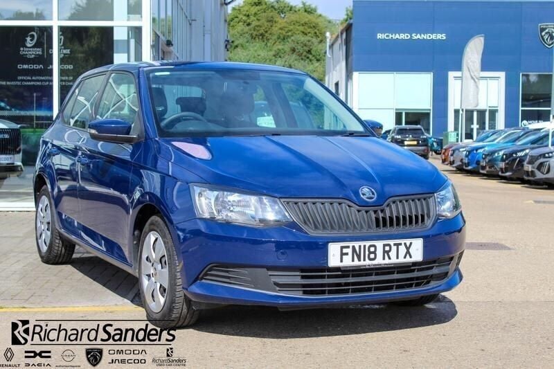 Blue Used 2018 Skoda Fabia Hatchback | £6,495 (Good price) - Image 1/4