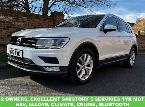 White Used 2017 VW Tiguan SE SUV | £12,750 (Fair price) - Image 1/1