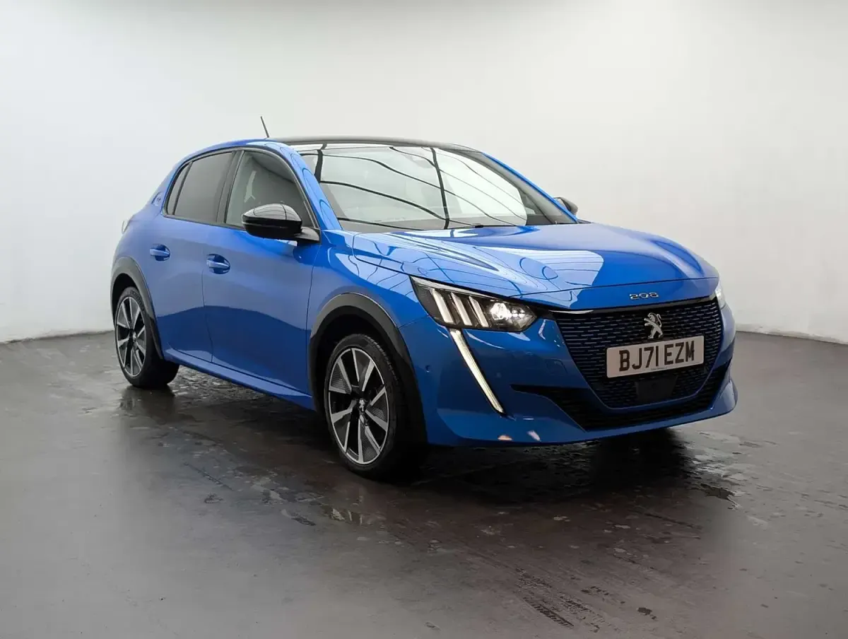 Used Peugeot e-208 GTi 100 kW (136 HP) 2021 Blue Hatchback
