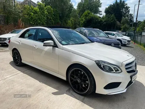 Used Mercedes E350 AMG 2014 White Sedan