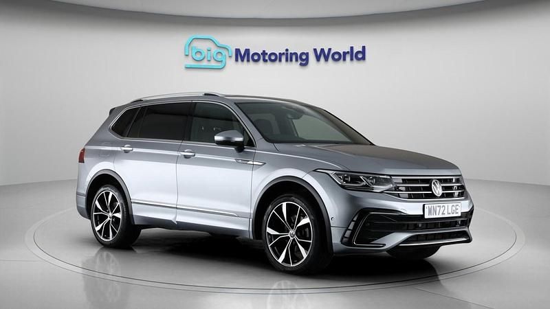 Silver Used 2022 VW Tiguan Allspace R-line SUV | £27,800 (Fair price) - Image 1/4