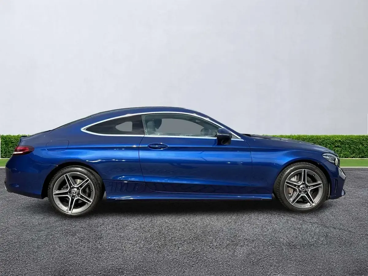 Used Mercedes C300 AMG line 2021 Blue Coupe