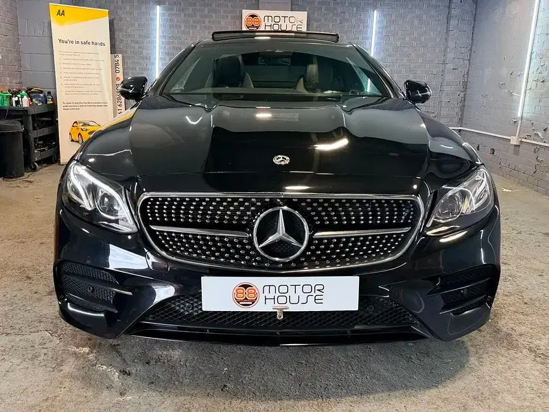 Used Mercedes E400 AMG line 330 HP (242 kW) 2021 Black Coupe