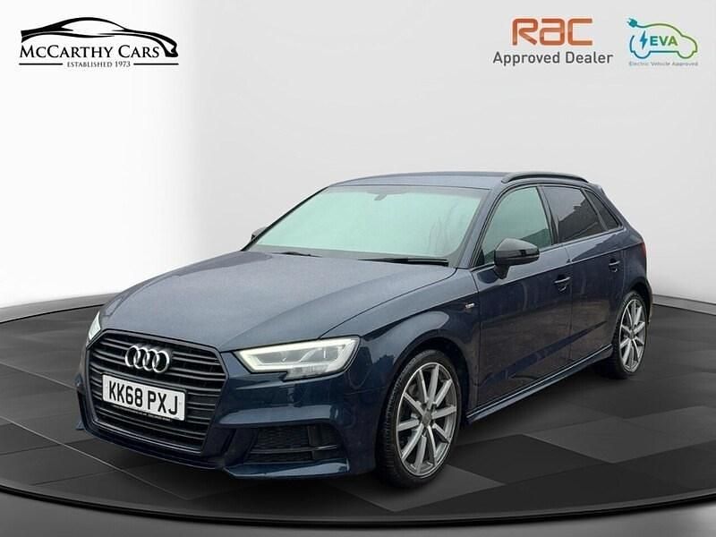 Used Audi A3 Black Edition 2019 Blue Hatchback