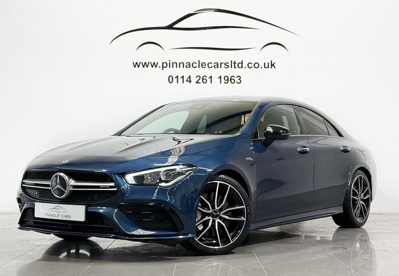 Blue Used 2021 Mercedes CLA35 AMG Premium Coupe | £29,940 (Fair price) - Image 1/3