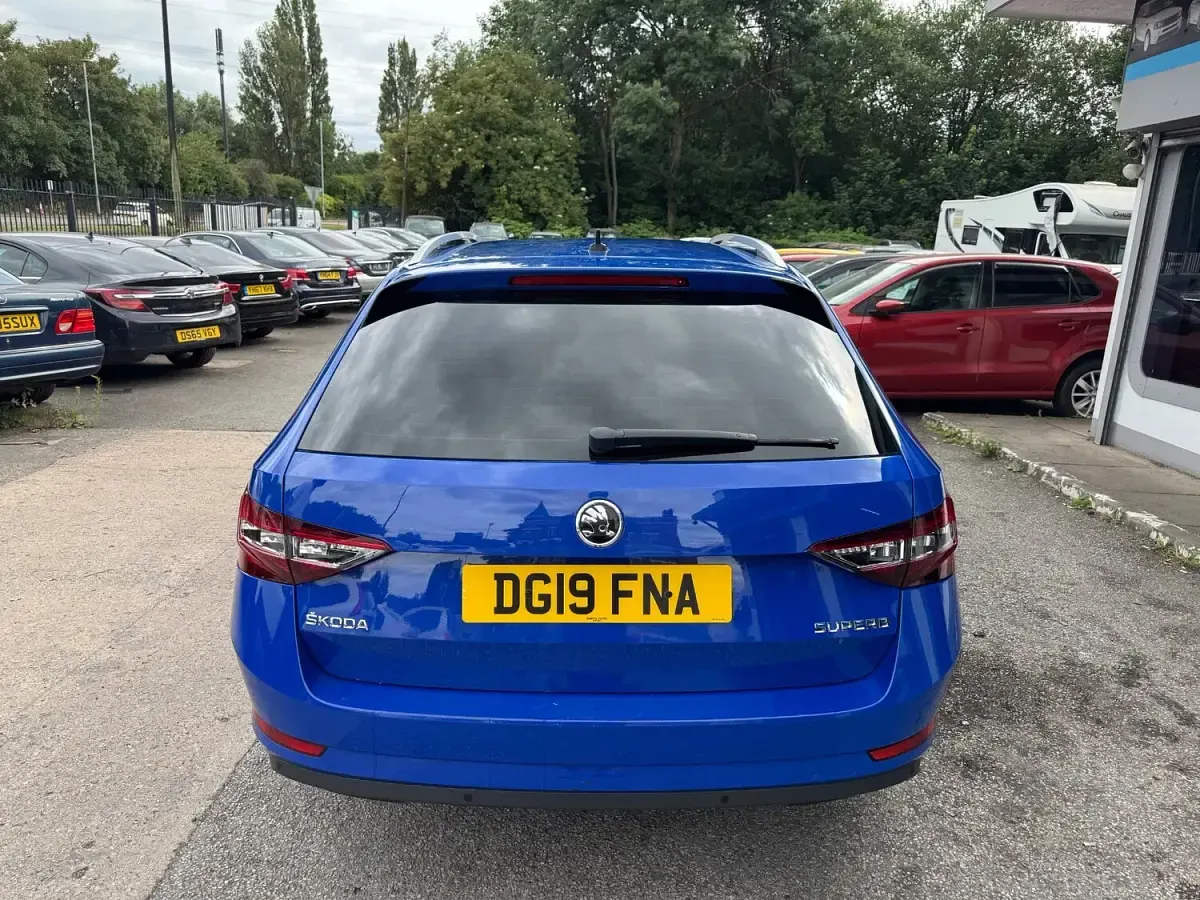 Used Skoda Superb SE L Executive 2019 Blue Estate