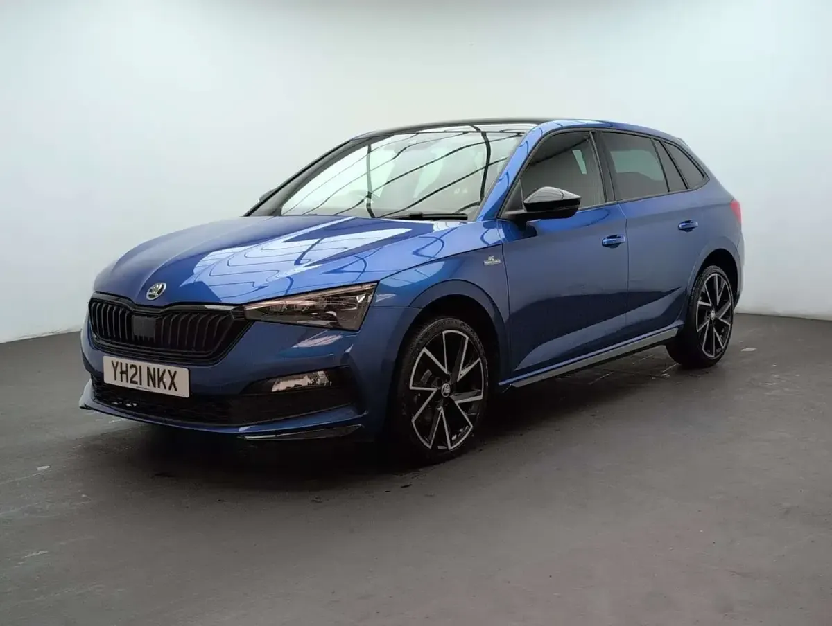 Used Skoda Scala Monte Carlo 85 HP (62 kW) 2021 Blue Hatchback