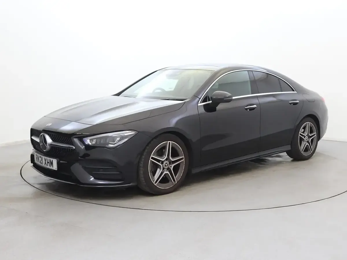 Used Mercedes CLA180 AMG Line Premium Plus 136 HP (100 kW) 2021 Black Coupe