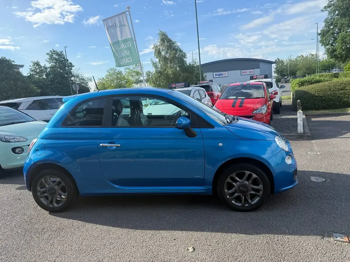 Used Fiat 500 S 69 HP (50 kW) 2014 Blue Hatchback
