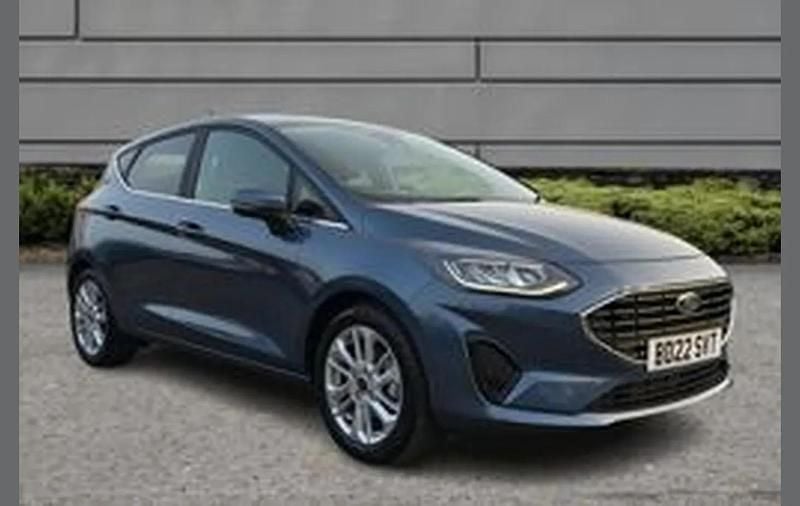 Used Ford Fiesta Titanium 123 HP (90 kW) 2022 Blue Hatchback