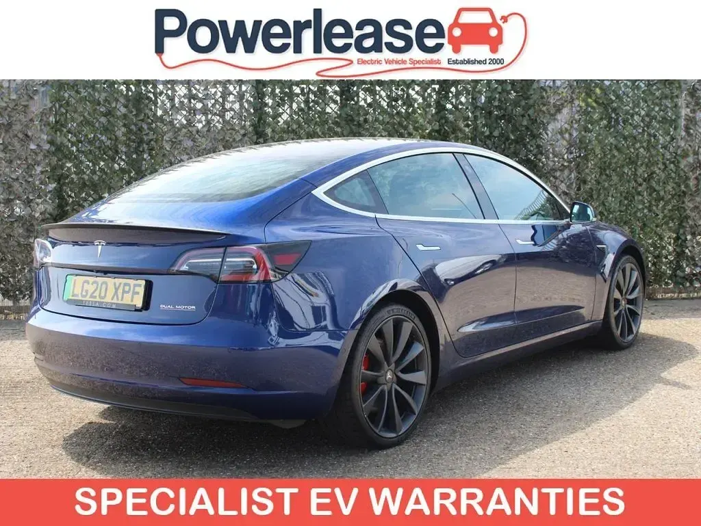 Used Tesla Model 3 Performance 461 kW (627 HP) 2020 Blue Sedan