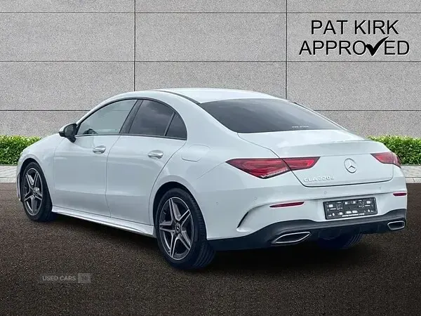 Used Mercedes CLA220 AMG Line Premium 190 HP (139 kW) 2022 White Coupe