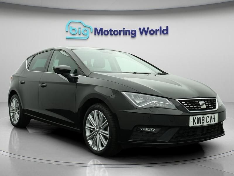 Black Used 2018 Seat Leon XCELLENCE Hatchback | £9,525 (Fair price) - Image 1/4