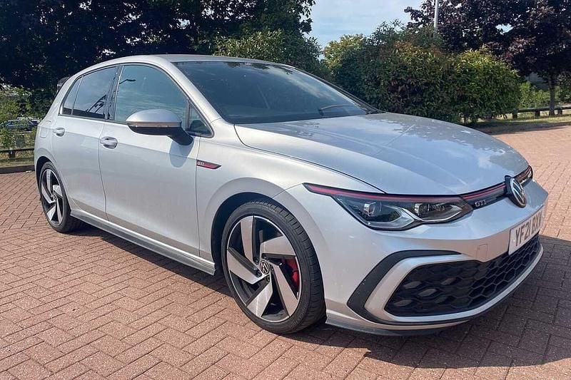 Reflex silver Used 2021 VW Golf VIII GTI Hatchback | £24,350 (Good price) - Image 1/4