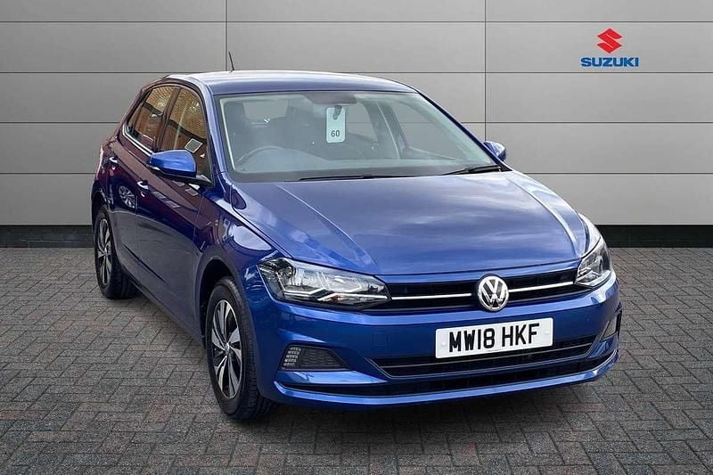 Blue Used 2018 VW Polo SE Hatchback | £10,630 (Fair price) - Image 1/4