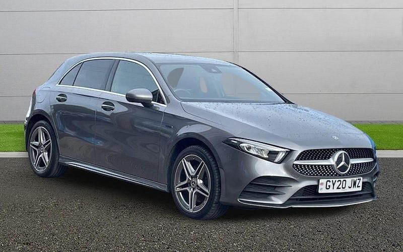 Used Mercedes A250 AMG line 218 HP (160 kW) 2020 Grey Hatchback