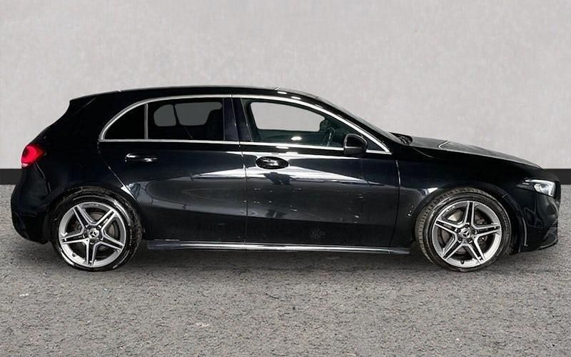 Used Mercedes A200 AMG line 150 HP (110 kW) 2019 Black Hatchback