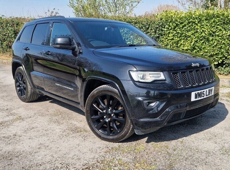 Black Used 2015 Jeep Grand Cherokee Overland SUV | £9,700 (Fair price) - Image 1/4