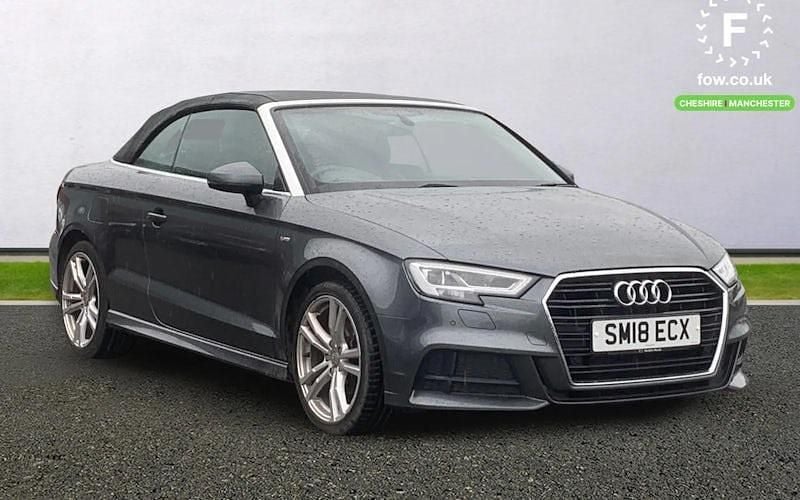 Used Audi A3 Cabriolet S-Line 150 HP (110 kW) 2018 Grey Cabriolet