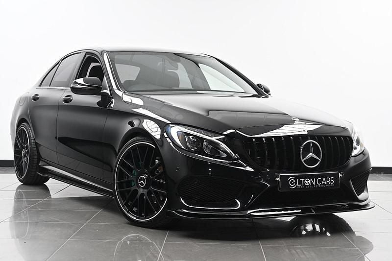 Black Used 2018 Mercedes C220 AMG line Sedan | £13,990 (Fair price) - Image 1/4