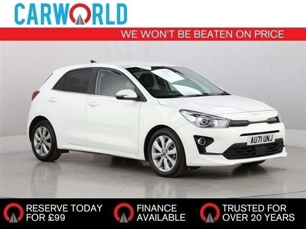 White Used 2021 Kia Rio 3 Hatchback | £16,788 (Expensive) - Image 1/3