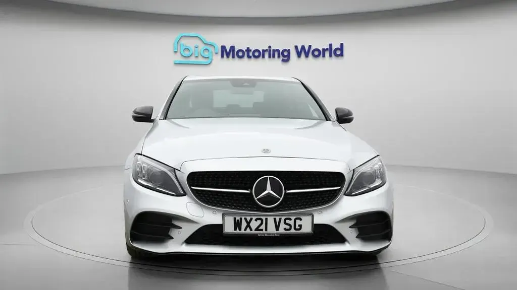Used Mercedes C220 AMG line 194 HP (142 kW) 2021 Silver Sedan