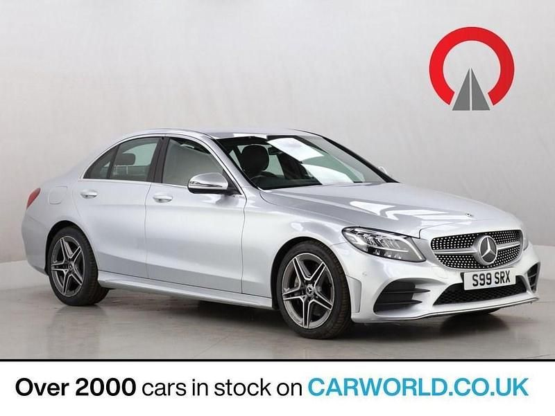 Silver Used 2019 Mercedes C300 AMG line Sedan | £15,415 (Good price) - Image 1/3