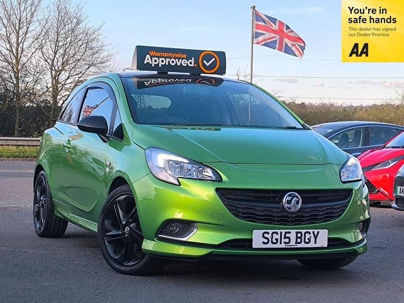 Used Vauxhall Corsa Edition 70 HP (51 kW) 2015 Green Hatchback