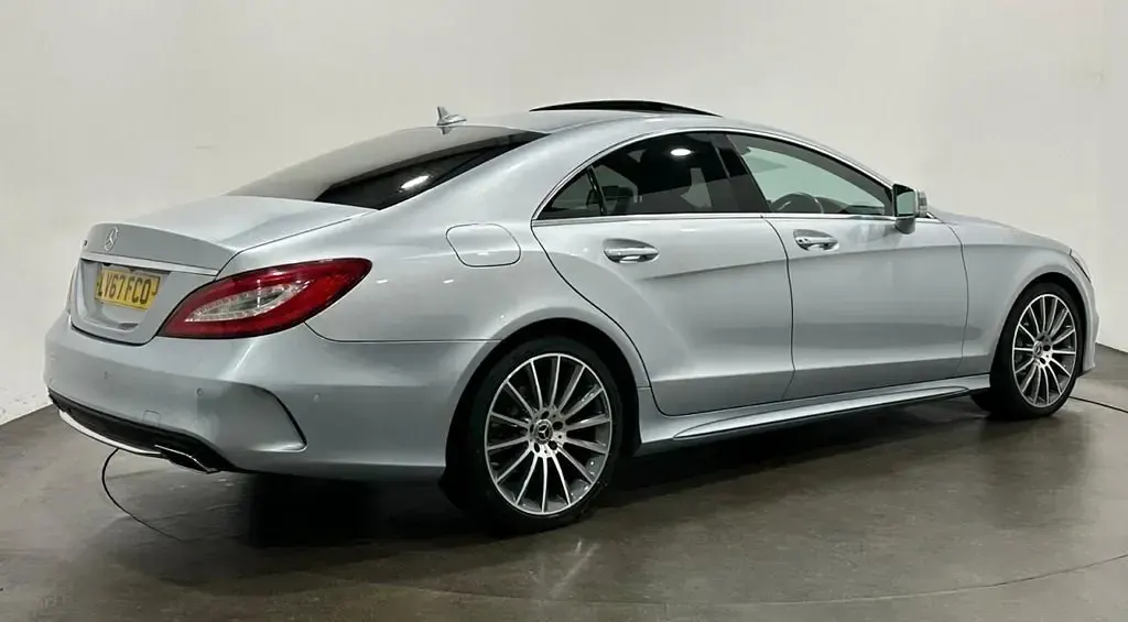 Used Mercedes CLS350 AMG line 258 HP (189 kW) 2017 Silver Coupe